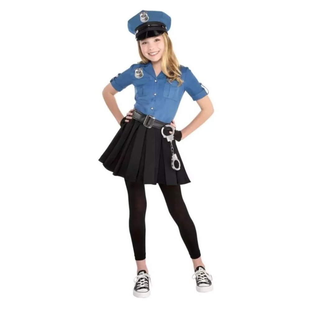 Cop Cutie Halloween‎ Costume Girls Size X-Large 14-16 Includes 7 Pieces Cosplay